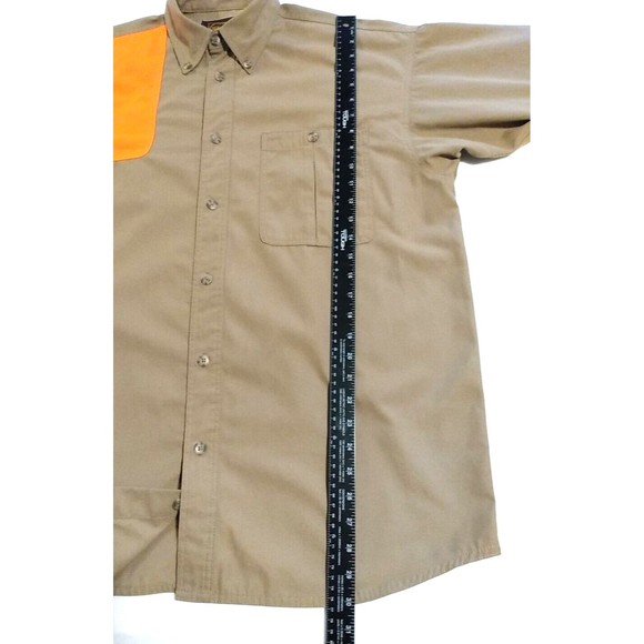 Gamehide Upland Field Men's Shooter Khaki Orange Long Sleeve Button-Down Shirt L - Picture 13 of 13